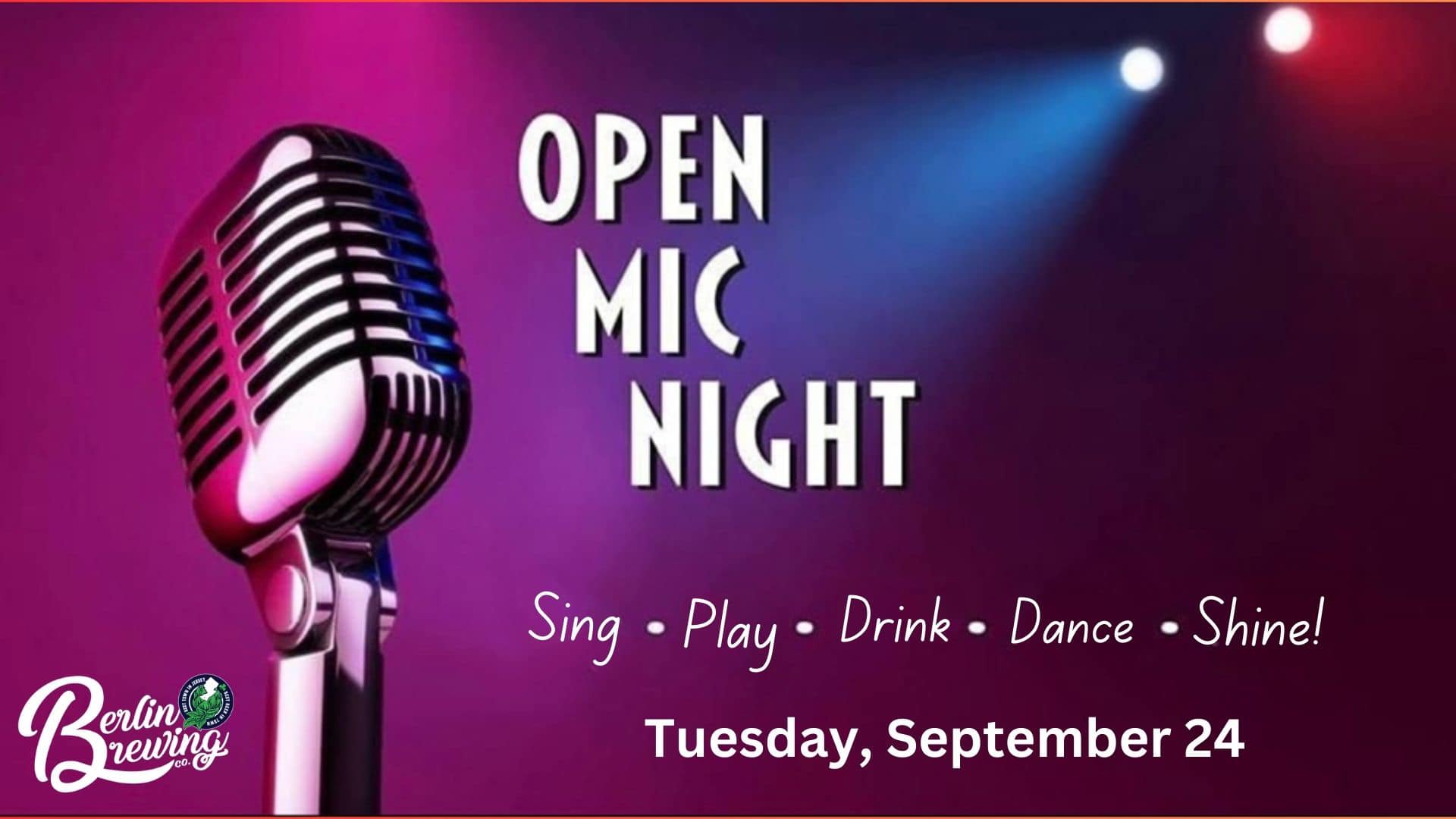 Open Mic Night event image for 092424