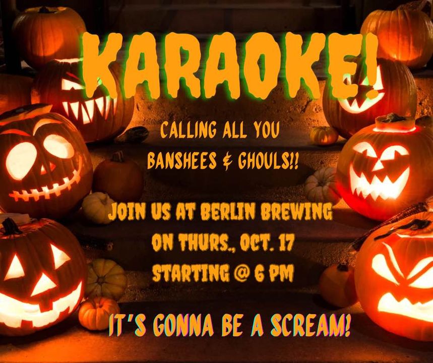 Karaoke Party! Thursday, October 17, 6 PM
