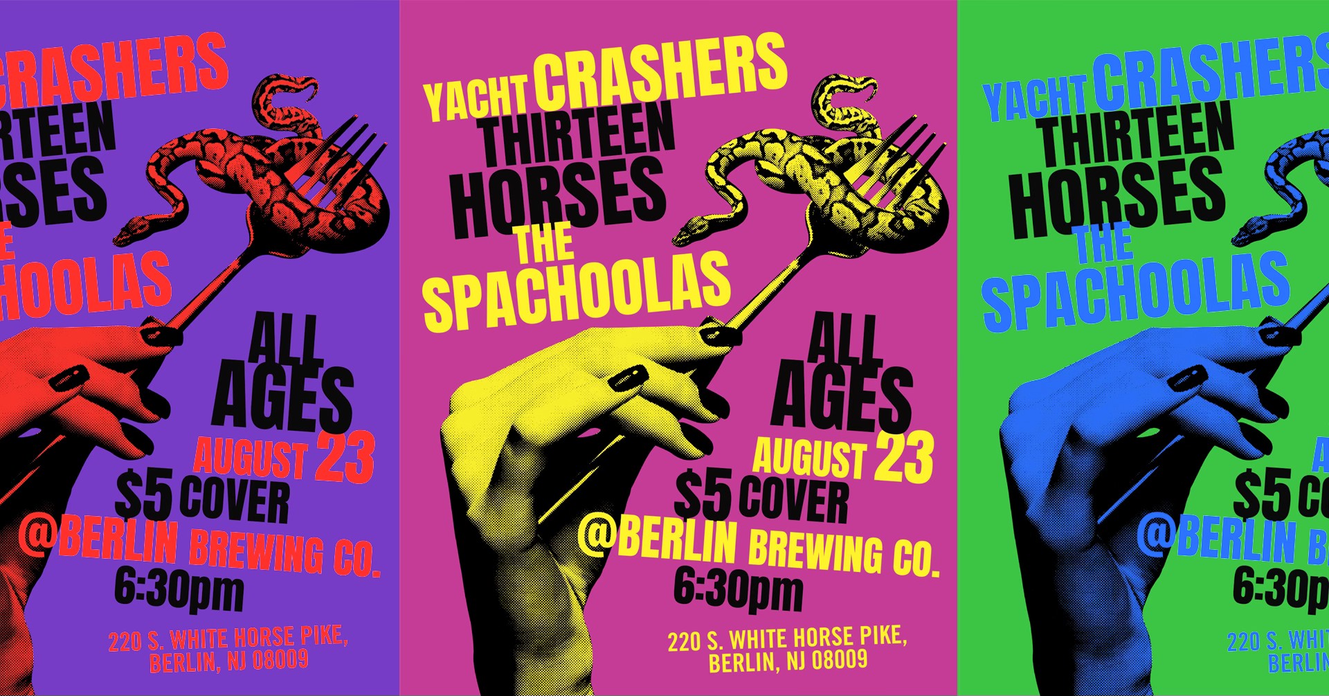 unk Rock at the Berlin Brewing CO. on Friday, August 23! Throw back a few beers and sing along with Yacht Crashers, Thirteen Horses, and The Spachoolas!