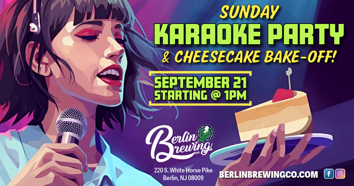 Karaoke Sunday - Cheesecake Bake-Off Event Header, September 21 @ 1PM