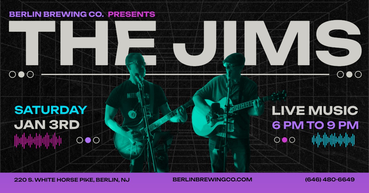 The Jims Live! January 3, 2026 - 6 PM to 9 PM