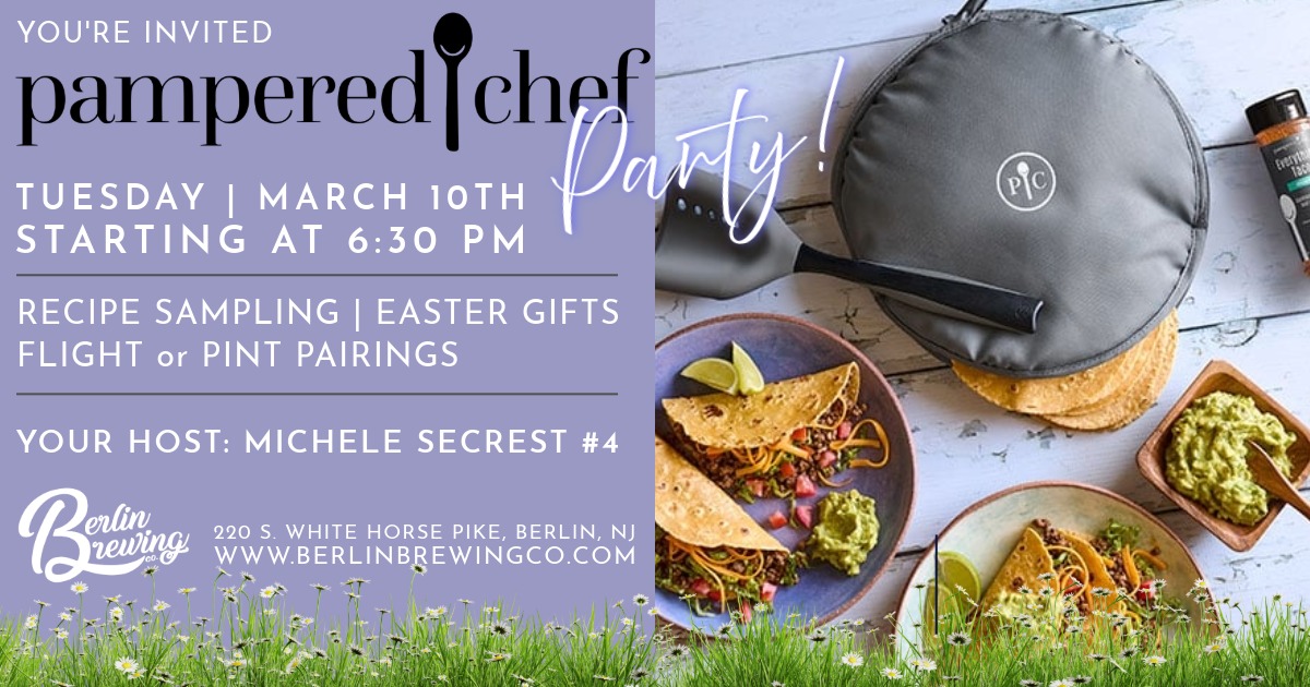 Pampered Chef Party 031026 Event Header Starts at 6:30 PM