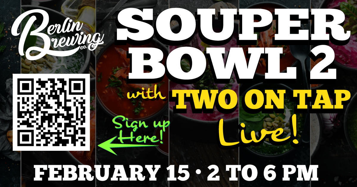 Souper Bowl 2 with Live Music by Two On Tap event cover image.
