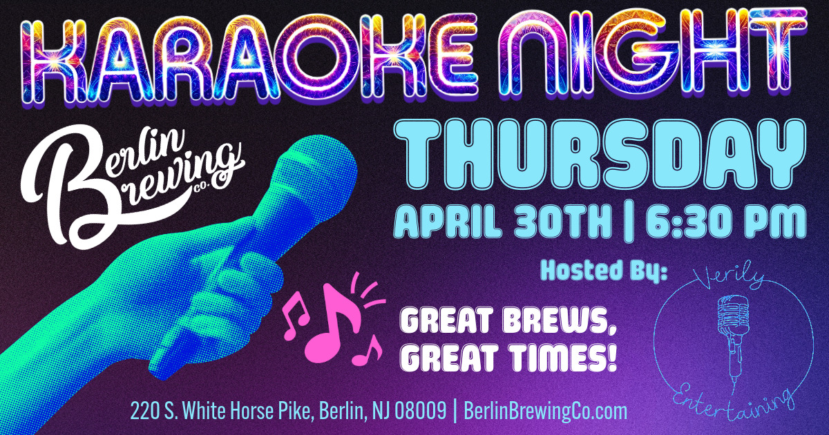 Karaoke Night April 30th @ 6:30 PM