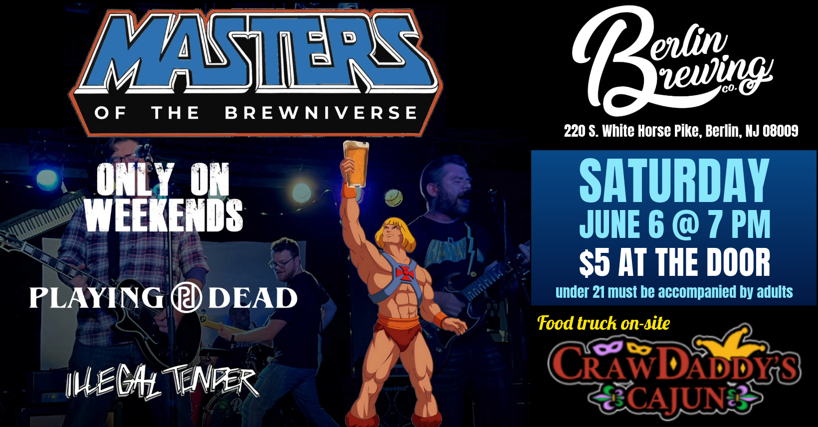 Masters of the Brewinverse Punk & Roll Riot, June 6th at 7 PM