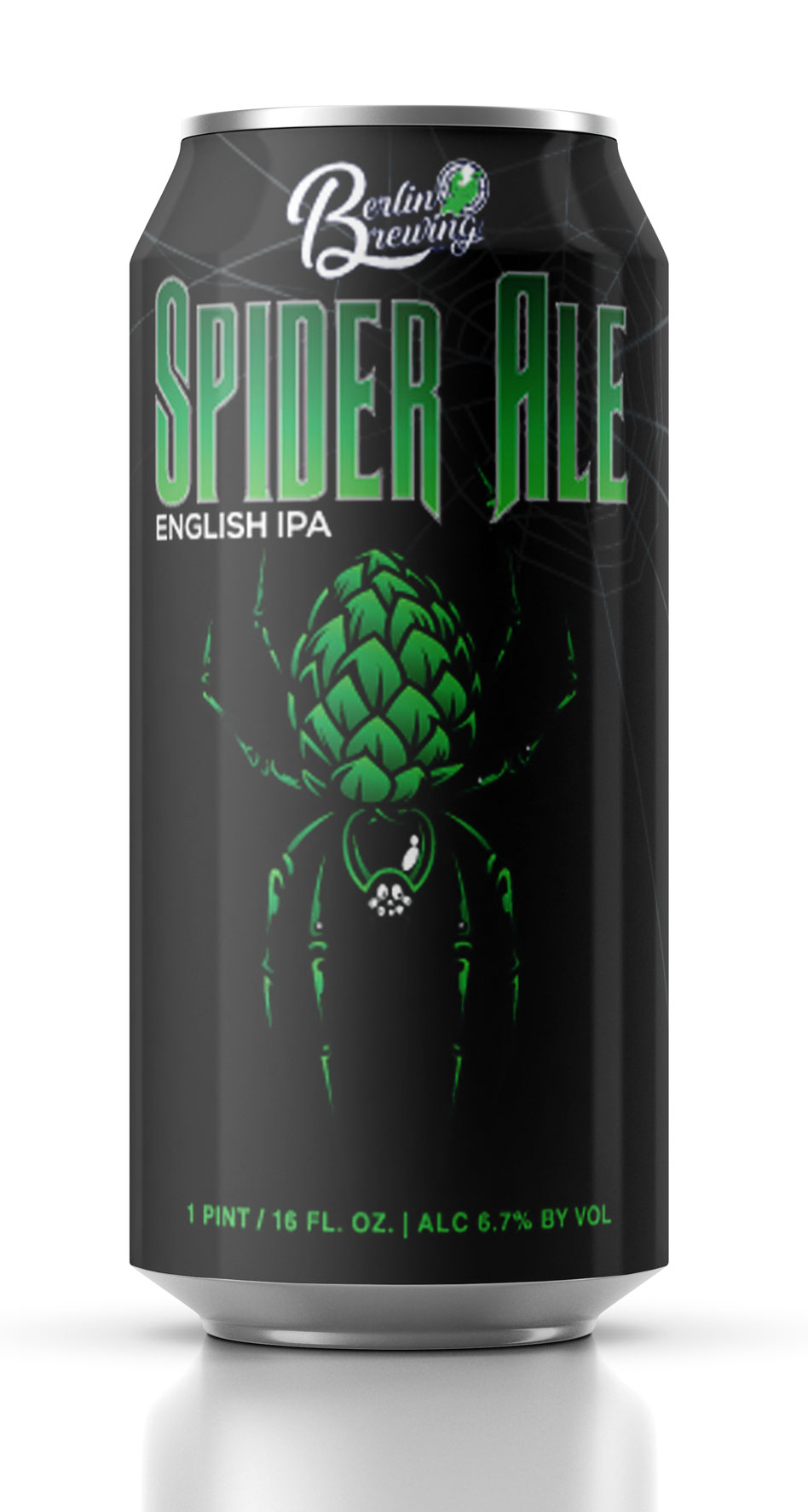 Spider Ale can art - decorative only