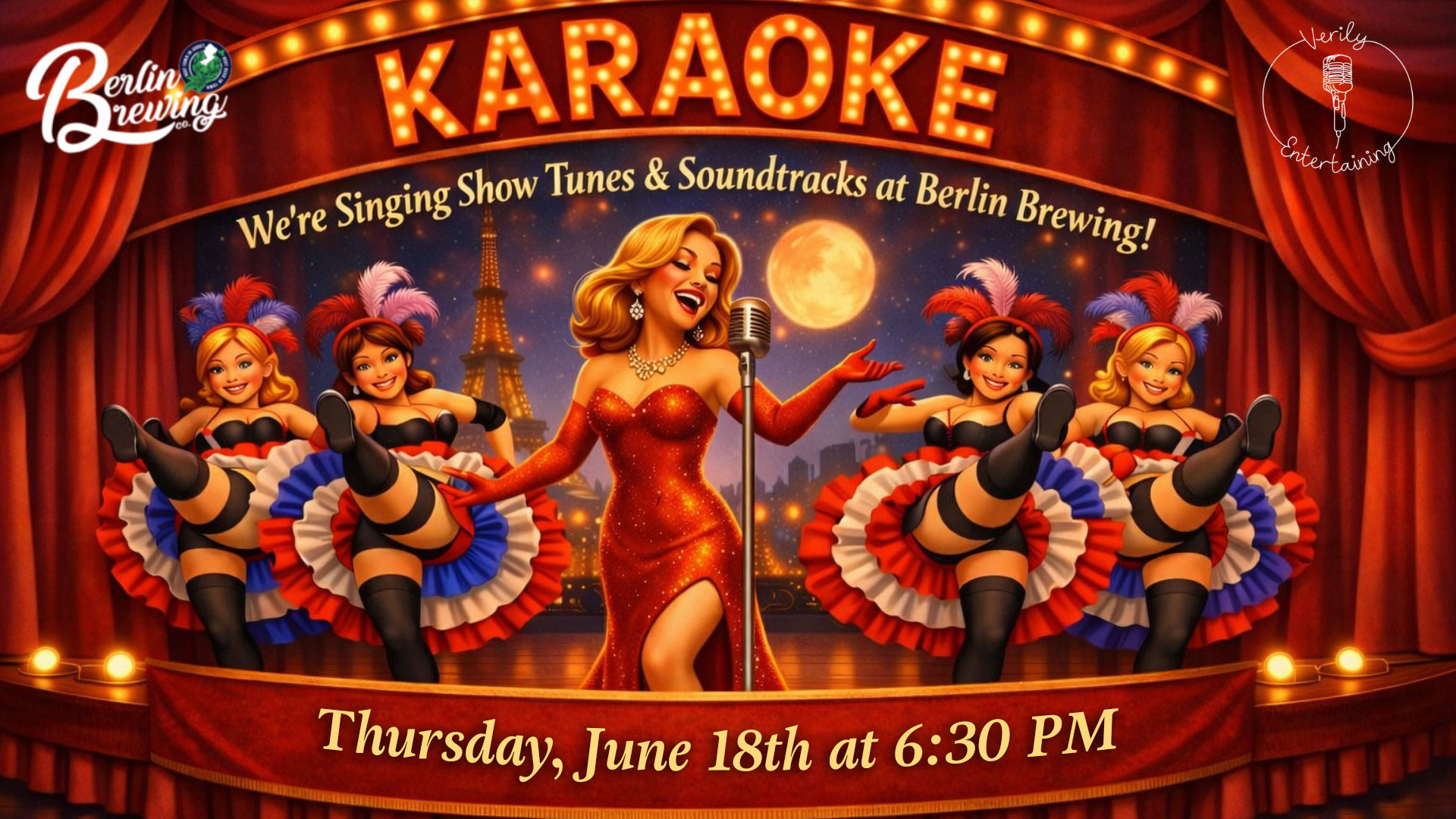 Karaoke Night - Show tunes and Soundtracks, June 18, 2026 @ 6:30 PM